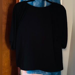 Banana Republic mixed media blouse